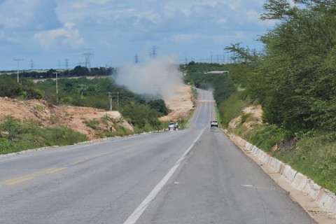 OBRAS NA BR-304: TRECHO ENTRE MOSSORÓ E ASSÚ TERÁ INTERDIÇÃO TOTAL PARA DETONAÇÃO DE ROCHAS