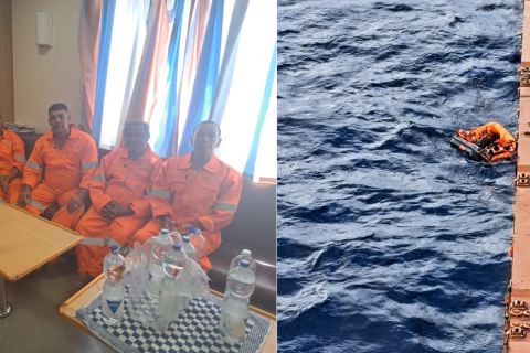EMBARCAÇÃO NAUFRAGA NO LITORAL DO RN E SEIS TRIPULANTES SÃO RESGATADOS COM VIDA
